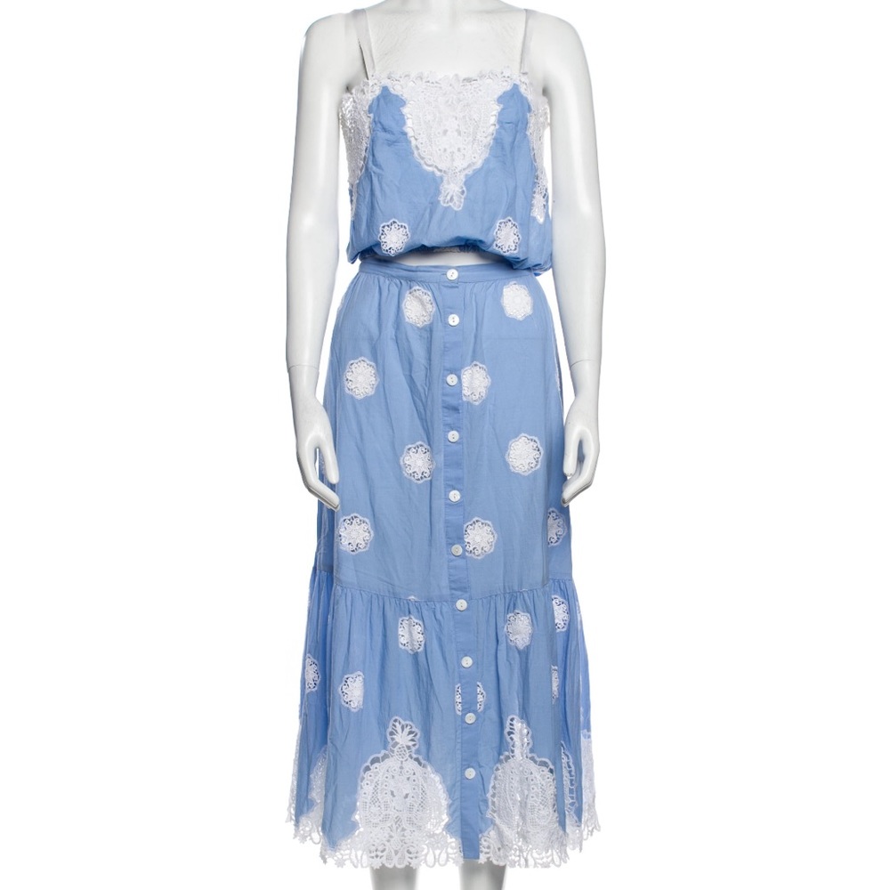 Miguelina lace skirt set
